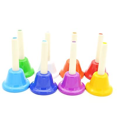 China Full Colored 8 Tone Metal Bell Bell Model Suit Platform Percussion Instrument For Music Teaching for sale