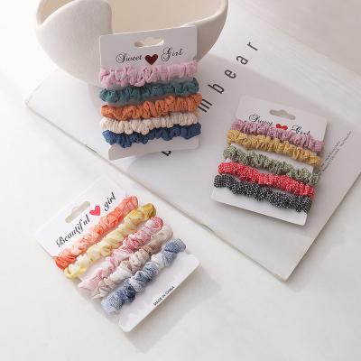 China Fashion Hair Decoration Scrunchies For Female Girls Women Hair Rope Head Scrunchies For Thick And Thin Hair Flips Ponytail Fluffy Holder for sale