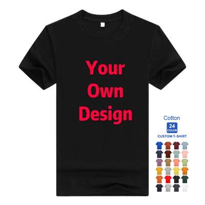 China Breathable Wholesale Custom Print Plain Logo T-shirt Graphic Tee Designs Sublimation Blank Plus Size Mens T-shirts for sale