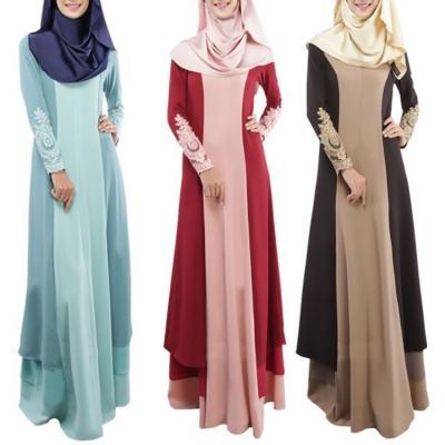 China Malaysia Gamis Women Breathable Clothing Plus Size Long Dress Hui Clothing Abaya Muslim Dresses Dubai for sale