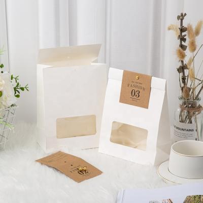 China High Quality RJN011 Handmade Custom Manufactures Thin Stand Food Grade Kraft Paper Bread Bag for sale