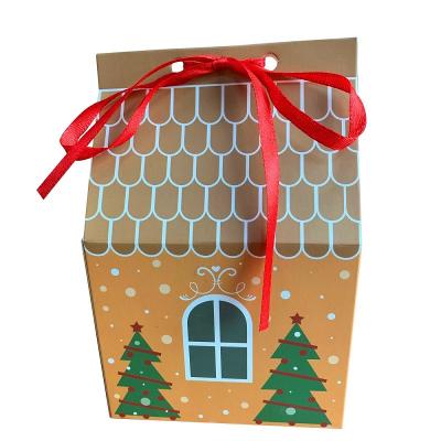 China 2022 Yiwu Christmas Party Apple Candy Gift Wholesale Handmade Unique Holographic Paper Bag for sale