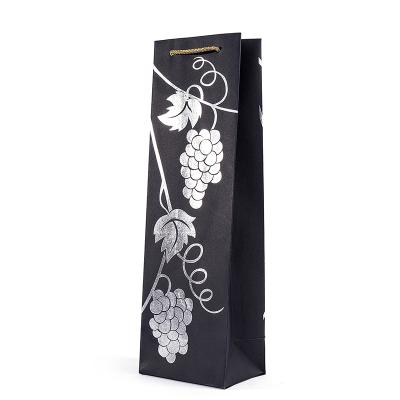 China Wholesales Recyclable Recycled Large Capacity Eco Friendly Bags Gift Packaging Wine Bag For Gifts Custom Paper Bags for sale