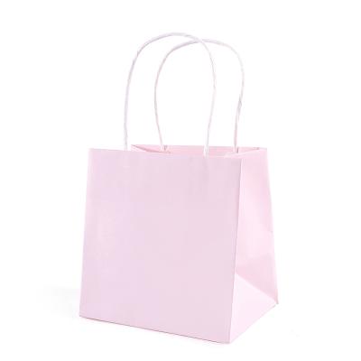 China Plain Recyclable Cheap Paper Bags Single Color Printing Bag Custom Paper for sale