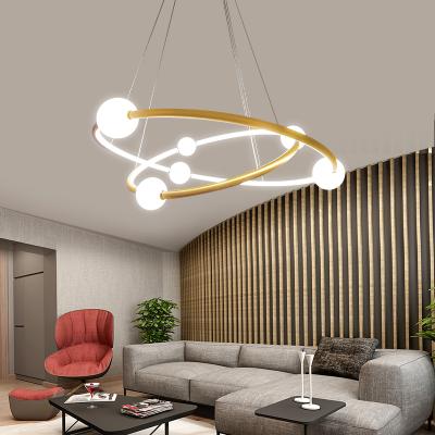 China Zun Design Modern Simple Circle Pendant Light Chandelier Light Indoor Lighting Zun Modern Bar Decoration LED Indoor Hanging Lamp For Kitchen for sale