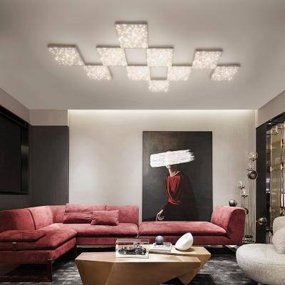 China New Design DIY Surface Mounted Modern Sky Star Remote Control Surface Mounted LED Ceiling Light Lamp For Living Room for sale