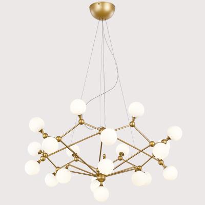 China Modern Nordic Decorative Magic Ceiling Light Chandelier Glass Ball Modern Decoration Bean Indoor Lighting Pendant Lamp For Bedroom for sale