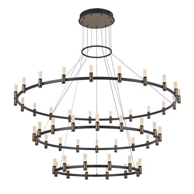 China 2022 Nordic Modern Round Indoor Luxury Crystal Chandeliers Lighting Lights Modern Chandelier Living Room Pendant Lamp for sale