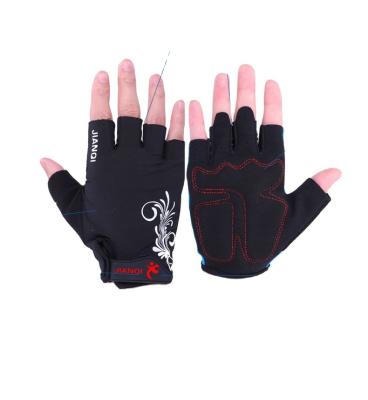 China Breathable Summer Outdoor Sports Bike Half Finger Women's Riding Gloves Short Finger Mountain Bike Equipment Men's Mountain Bike Gloves for sale