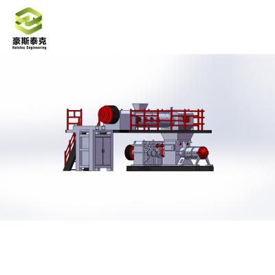 China 110+200KW Extruding Mud Stripe Out Vacuum Condition Clay Brick Making Machine Fully Automatic for sale