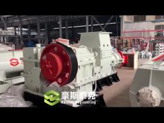 Halstec  Hammer Crusher and Double Stage Vacuum Extruder Clay Brick Making Machine