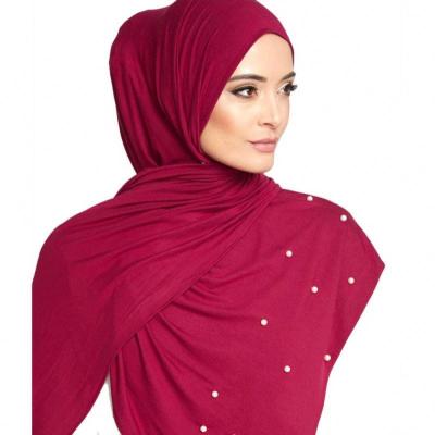 China Printing China Import Pearl Tank Top Hot Cotton Hijab For Dubai Hijab Wholesale for sale