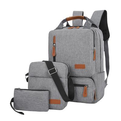 China With USB shifang With Compartment Briefcase Work Shoulder Backpack With USB Computer Laptop Bag Rucksack Filler Set for sale