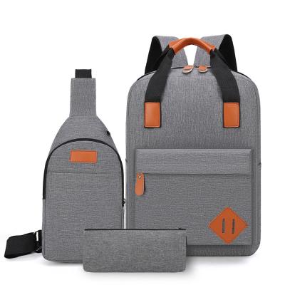 China With USB shifang bag one BACK softback Customized 3 in 1 set waterproof backpack leisure computer laptop bag backpack for sale