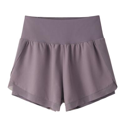 China New Summer Quick-drying Anti-exposure Sports Shorts European and American Running Fitness Ladies Breathable Casual High Waist for sale