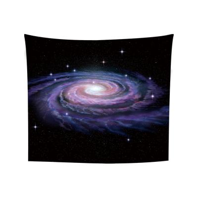 China Classic Starry Sky Tapestry Psychedelic Space Landscape Tapestry Purple Art Print Wall Hanging Starry Tapestry For Home Decor for sale