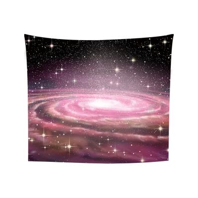 China Classical Blue Starry Psychedelic Tapestry Sky Universe Galaxy Nebula Wall Tapestry Mysterious Dorm Room Wall Hanging for sale