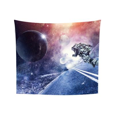 China Tapestry Star Sky Classical Astronaut Tapestry Flannel Wall Tapestry Living Room Bedroom Decoration Background Hippie Cloth for sale