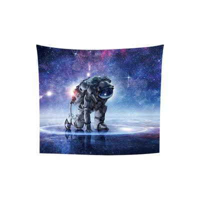 China Classic Trippy Universe Planets Tapestry On Fantasy Astronaut Sky Tapestry Starry Tapestry For Bedroom Cool Room Decor. for sale