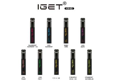 China 25 Flavor Fruit Tasty 2600 Puffs 6.0% Nicotine Disposable Vape Pen E-Cigs Iget King for sale