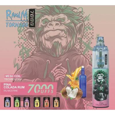 China Tornado 7000 Puffs 14ml RandM Disposable Vape Device 45 Colors for sale