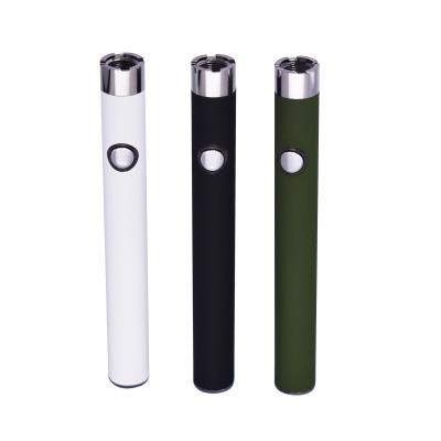 China Preheat Cbd Thc Oil 510 Thread Oil Vape Battery Twist Slim 350mah 2.8v/3.5v/4.2v for sale