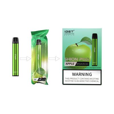 China 600 Puffs E Liquid Nic Salt Disposable Vape Pen IGET SHION All In One for sale