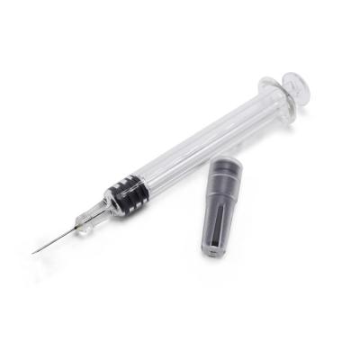 China Medical Grade Distillate Cbd Delta 8 Oil Glass Syringe With Needle 0.5ml for sale