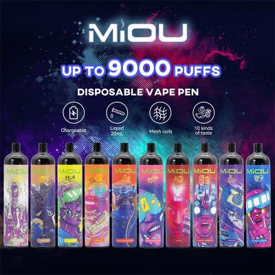 China MiOU Disposable 9000 Puffs Flavored Vape Juice Vape Pod system 750 mAh OEM ODM Supported for sale