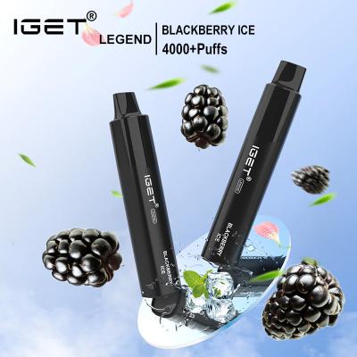 China Newest IGET LEGEND 4000 Puffs 20 Flavors Available for sale