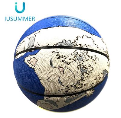 China Basketball Playing Printed Brand Training PU To Customize Your Own Basket Balls Basketball Leather Ball Size 7 for sale