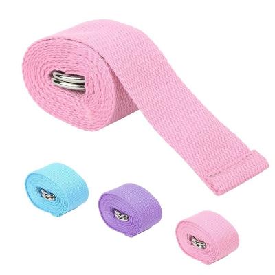 China Durable Multi Use 6ft Cotton Yoga Stretching Strap For Fitness for sale