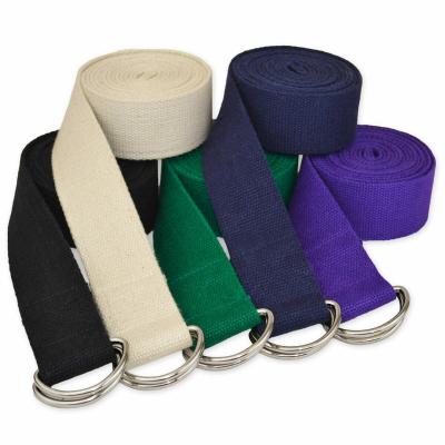 China Best Selling Durable 6ft Cotton Yoga Stretching Strap For Fitness for sale