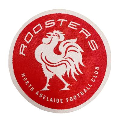 China Factory Direct 3D Football Team Patches Roosters Woven Badges Woven Badges Patch for sale