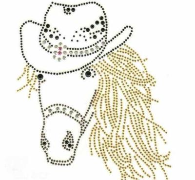 China Eco-Friendly.Washale Factory Direct Rhinestone Iron On Hot Patches Fix Pattern Rhinestone Heat Transfers for sale