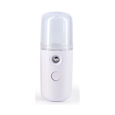 China Portable Nano Skin Care Mist Sprayer Steamer 30ml Air Lighting Humidifier Moisturizing Facial Mist Sprayer for sale