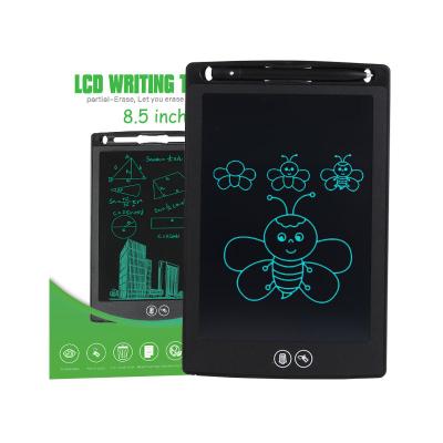 China Eco-friendly 8.5 Inch Partial Erase Graffiti Doodle Pad Sketch Drawing Board LCD Self Adhesive Best Gifts Writing Tablet For Kids for sale