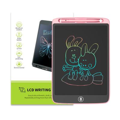 China 12 Inch Children's Graffiti Writing Board Self-Adhesive Writing Tablet LCD Children's Smart Drawing Board Toy for sale