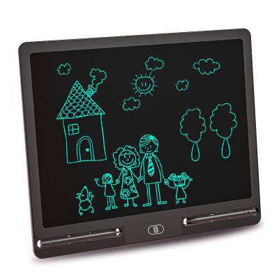 China 2021 Newest 16 Inch Single Color Drawing Erasable LCD Display Education Self-adhesive Electronic Pad Writing Tablet Doodle Pad For Kids for sale