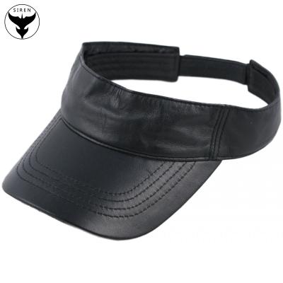 China Customized Funny Leather Character Korea Visor Sun Hats for sale