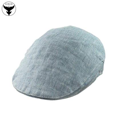 China Character Mermaid Cheap Gentleman Washed Denim Mens Ivy Cap Custom / Newsboy Hat for sale