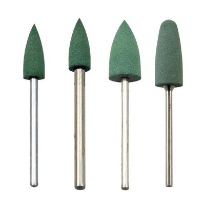 China Professional Manicure Pedicure Factory Price Manicure Rubber Drills Bit Burr Nail Bit Silicone Electric Rotary Drill Bit Milling Cutter For Cuticle Polish for sale