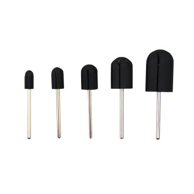 China Professional Manicure Pedicure Manicure Nail Accessories Tool High Quality 5mm x 11mm Nail Bit Rubber Chuck Easy Off Nail Band Sanding Mandrel for sale