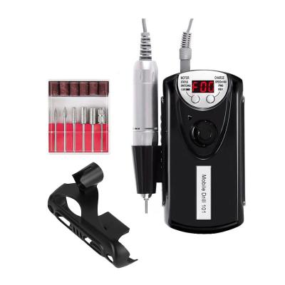 China New Arrival Best Price High Speed ​​30000rpm Portable Rechargeable Mini Electric Nail Drill Machine With Nail Drill Bit Set for sale