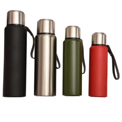 China New Business Style 600ml 800ml 1000ml 1300ml Fitness Stainless Steel Thermos Insulated Water Bottles for sale