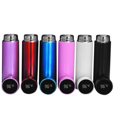 China Hot Selling Business 500ml Amazon Stainless Steel Vacuum Water Bottles With Temperature Sensor for sale