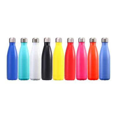 China Viable New Style Colorful 350ml 500ml 750ml 1L Custom Logo Stainless Steel Bicycle Water Bottles for sale