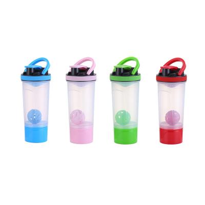 China 700ML Viable Sunspeed BPA Free GYM Logo Protein Shaker Water Bottle Custom Made With Plastic Mixing Ball for sale