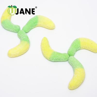 China Natural Banana Shape Flavor Soft Candy Snacks Gummy Vitamins for sale