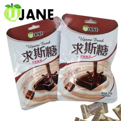 China Natural Milk Mint Flavor Gummy Soft Chocolate Candy for sale